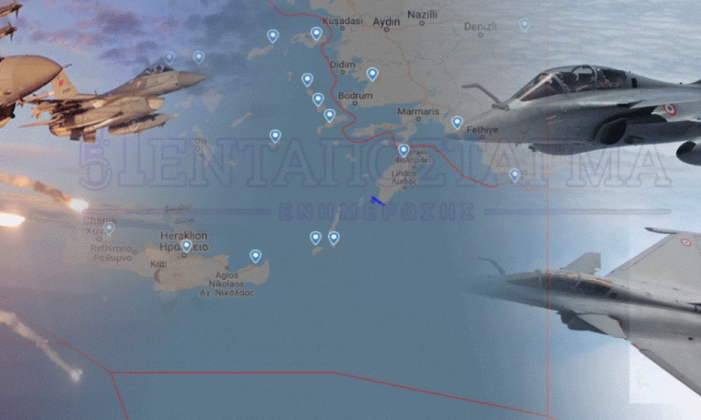 Στα ''κάγκελα'' οι Τούρκοι: ''Επιθετικές οι κινήσεις των Ελλήνων με τα Rafale''